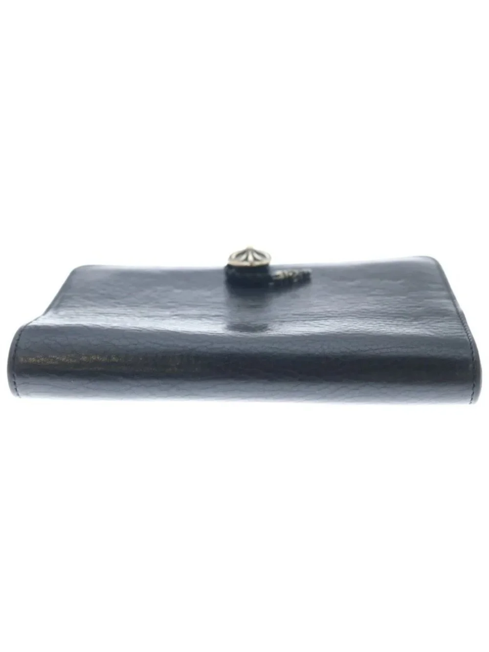 Chrome Hearts Agenda Plain Cross Ball Button Book Cover Black